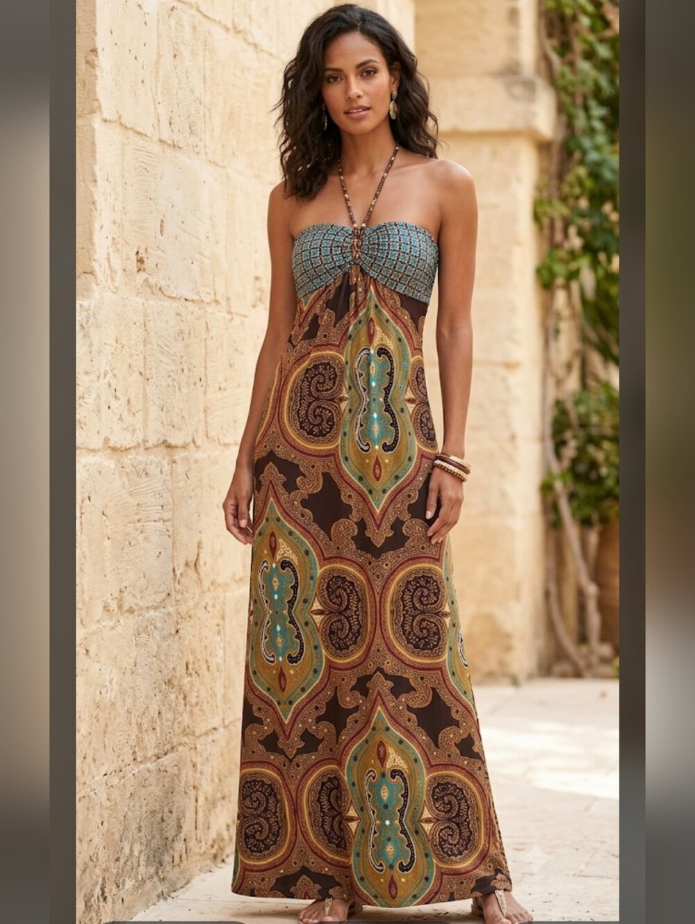 NWOT Ruby Rox Halter Maxi Dress
